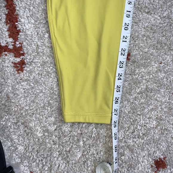 Lululemon-Sz 14- High Rise Double Lined Aligns- 28” Inseam- Soleil - Picture 12 of 14